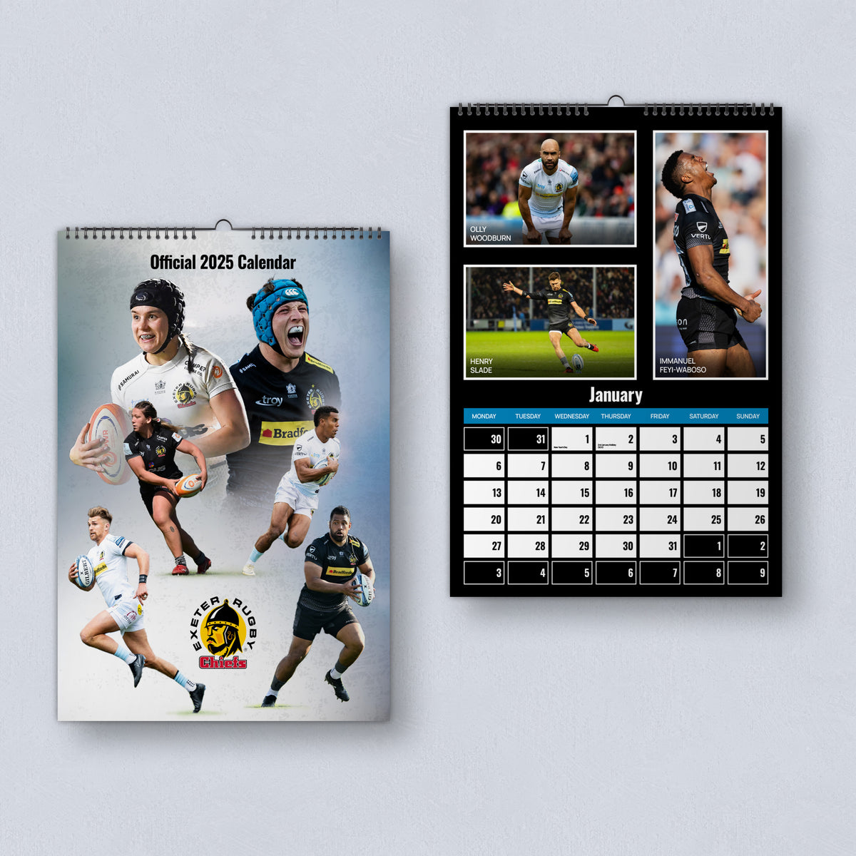 OFFICIAL 2025 CALENDAR Exeter Chiefs Store