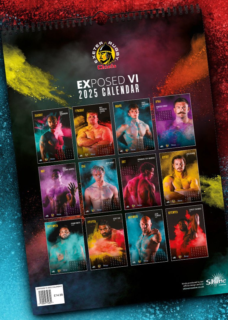 Exposed VI Calendar 2025 Exeter Chiefs Store